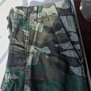 J Crew Camo Straight Leg Cargo Pants